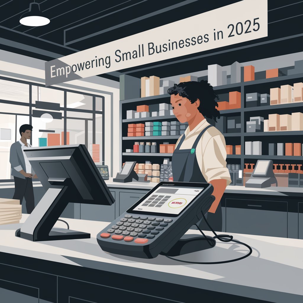 Modern POS system for small businesses in 2025.